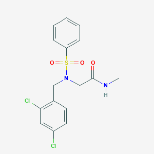 N~2~-(2,4-dichlorobenzyl)-N~1~-methyl-N~2~-(phenylsulfonyl)glycinamide