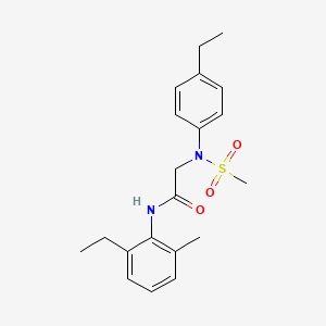 N~1~-(2-ethyl-6-methylphenyl)-N~2~-(4-ethylphenyl)-N~2~-(methylsulfonyl)glycinamide