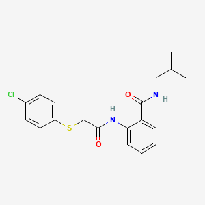 2-({[(4-chlorophenyl)thio]acetyl}amino)-N-isobutylbenzamide