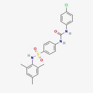 4-({[(4-chlorophenyl)amino]carbonyl}amino)-N-mesitylbenzenesulfonamide