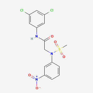 N~1~-(3,5-dichlorophenyl)-N~2~-(methylsulfonyl)-N~2~-(3-nitrophenyl)glycinamide