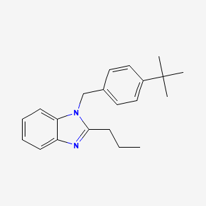 1-[(4-tert-butylphenyl)methyl]-2-propyl-1H-1,3-benzodiazole