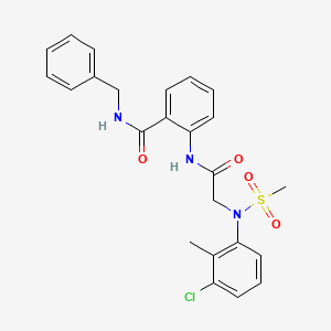 N-benzyl-2-{[N-(3-chloro-2-methylphenyl)-N-(methylsulfonyl)glycyl]amino}benzamide