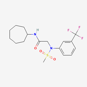 N~1~-cycloheptyl-N~2~-(methylsulfonyl)-N~2~-[3-(trifluoromethyl)phenyl]glycinamide