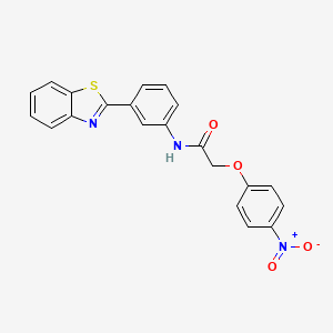 N-[3-(1,3-benzothiazol-2-yl)phenyl]-2-(4-nitrophenoxy)acetamide