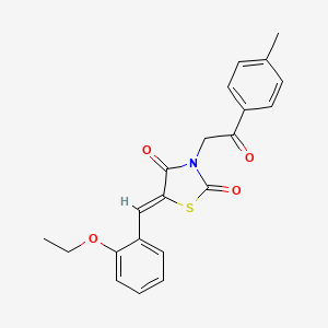 5-(2-ethoxybenzylidene)-3-[2-(4-methylphenyl)-2-oxoethyl]-1,3-thiazolidine-2,4-dione