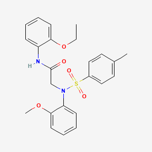 molecular formula C24H26N2O5S B3552842 N~1~-(2-ethoxyphenyl)-N~2~-(2-methoxyphenyl)-N~2~-[(4-methylphenyl)sulfonyl]glycinamide 