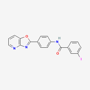 3-iodo-N-(4-[1,3]oxazolo[4,5-b]pyridin-2-ylphenyl)benzamide