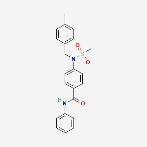 4-[(4-methylbenzyl)(methylsulfonyl)amino]-N-phenylbenzamide