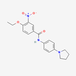 4-ethoxy-3-nitro-N-[4-(1-pyrrolidinyl)phenyl]benzamide