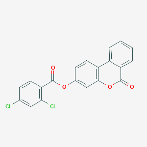 molecular formula C20H10Cl2O4 B3552919 6-oxo-6H-benzo[c]chromen-3-yl 2,4-dichlorobenzoate 