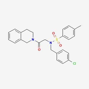 N-(4-chlorobenzyl)-N-[2-(3,4-dihydro-2(1H)-isoquinolinyl)-2-oxoethyl]-4-methylbenzenesulfonamide