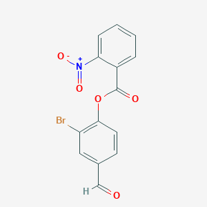 (2-Bromo-4-formylphenyl) 2-nitrobenzoate