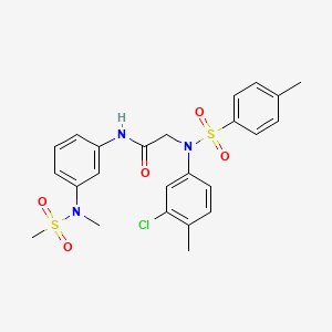 N~2~-(3-chloro-4-methylphenyl)-N~1~-{3-[methyl(methylsulfonyl)amino]phenyl}-N~2~-[(4-methylphenyl)sulfonyl]glycinamide