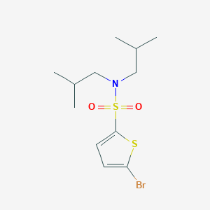 molecular formula C12H20BrNO2S2 B3553010 5-bromo-N,N-diisobutyl-2-thiophenesulfonamide 