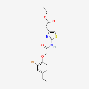 ethyl (2-{[(2-bromo-4-ethylphenoxy)acetyl]amino}-1,3-thiazol-4-yl)acetate