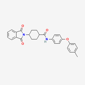 4-(1,3-dioxo-1,3-dihydro-2H-isoindol-2-yl)-N-[4-(4-methylphenoxy)phenyl]cyclohexanecarboxamide