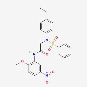 N~2~-(4-ethylphenyl)-N~1~-(2-methoxy-5-nitrophenyl)-N~2~-(phenylsulfonyl)glycinamide