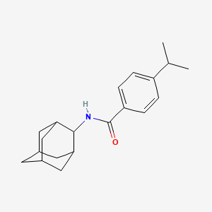 molecular formula C20H27NO B3553091 N-2-adamantyl-4-isopropylbenzamide 