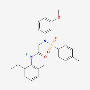 molecular formula C25H28N2O4S B3553099 N~1~-(2-ethyl-6-methylphenyl)-N~2~-(3-methoxyphenyl)-N~2~-[(4-methylphenyl)sulfonyl]glycinamide 