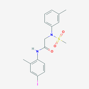 N~1~-(4-iodo-2-methylphenyl)-N~2~-(3-methylphenyl)-N~2~-(methylsulfonyl)glycinamide