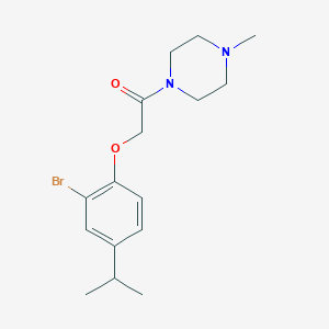 1-[(2-bromo-4-isopropylphenoxy)acetyl]-4-methylpiperazine