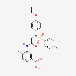 methyl 3-({N-(4-ethoxyphenyl)-N-[(4-methylphenyl)sulfonyl]glycyl}amino)-4-methylbenzoate