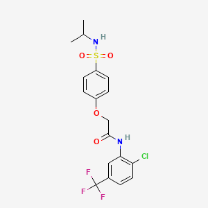 N-[2-chloro-5-(trifluoromethyl)phenyl]-2-{4-[(isopropylamino)sulfonyl]phenoxy}acetamide