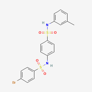 4-bromo-N-(4-{[(3-methylphenyl)amino]sulfonyl}phenyl)benzenesulfonamide