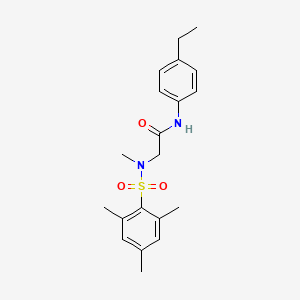 N~1~-(4-ethylphenyl)-N~2~-(mesitylsulfonyl)-N~2~-methylglycinamide