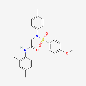 N~1~-(2,4-dimethylphenyl)-N~2~-[(4-methoxyphenyl)sulfonyl]-N~2~-(4-methylphenyl)glycinamide