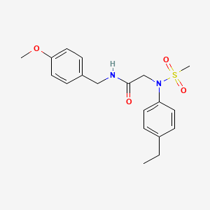 N~2~-(4-ethylphenyl)-N-(4-methoxybenzyl)-N~2~-(methylsulfonyl)glycinamide