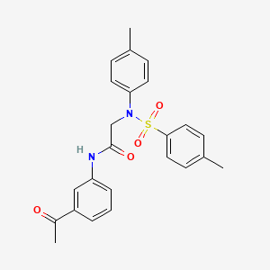 N~1~-(3-acetylphenyl)-N~2~-(4-methylphenyl)-N~2~-[(4-methylphenyl)sulfonyl]glycinamide