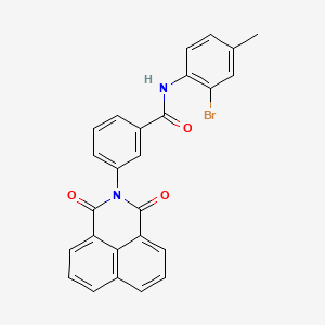 N-(2-bromo-4-methylphenyl)-3-(1,3-dioxo-1H-benzo[de]isoquinolin-2(3H)-yl)benzamide