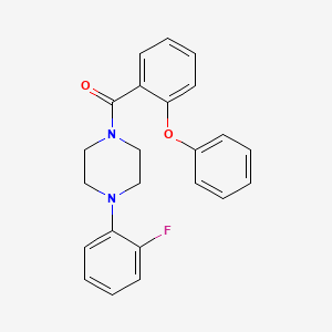 molecular formula C23H21FN2O2 B3553581 1-(2-fluorophenyl)-4-(2-phenoxybenzoyl)piperazine 