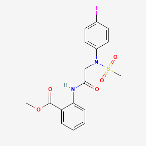 methyl 2-{[N-(4-iodophenyl)-N-(methylsulfonyl)glycyl]amino}benzoate