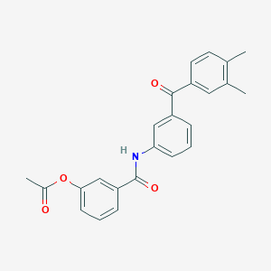 3-({[3-(3,4-dimethylbenzoyl)phenyl]amino}carbonyl)phenyl acetate