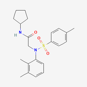 N~1~-cyclopentyl-N~2~-(2,3-dimethylphenyl)-N~2~-[(4-methylphenyl)sulfonyl]glycinamide