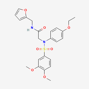 N~2~-[(3,4-dimethoxyphenyl)sulfonyl]-N~2~-(4-ethoxyphenyl)-N~1~-(2-furylmethyl)glycinamide