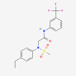 N~2~-(4-ethylphenyl)-N~2~-(methylsulfonyl)-N~1~-[3-(trifluoromethyl)phenyl]glycinamide