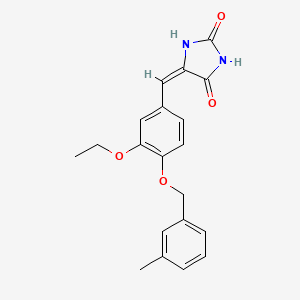 5-{3-ethoxy-4-[(3-methylbenzyl)oxy]benzylidene}-2,4-imidazolidinedione