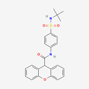 N-[4-(tert-butylsulfamoyl)phenyl]-9H-xanthene-9-carboxamide