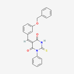 5-[3-(benzyloxy)benzylidene]-1-phenyl-2-thioxodihydro-4,6(1H,5H)-pyrimidinedione