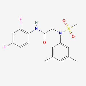 N~1~-(2,4-difluorophenyl)-N~2~-(3,5-dimethylphenyl)-N~2~-(methylsulfonyl)glycinamide