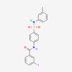 molecular formula C20H17IN2O3S B3553955 3-iodo-N-(4-{[(3-methylphenyl)amino]sulfonyl}phenyl)benzamide 