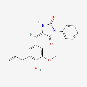 5-(3-allyl-4-hydroxy-5-methoxybenzylidene)-3-phenyl-2,4-imidazolidinedione