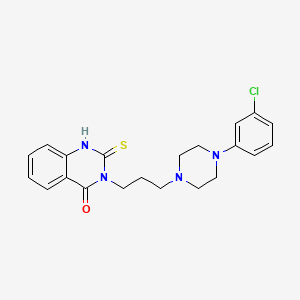 3-{3-[4-(3-chlorophenyl)-1-piperazinyl]propyl}-2-thioxo-2,3-dihydro-4(1H)-quinazolinone