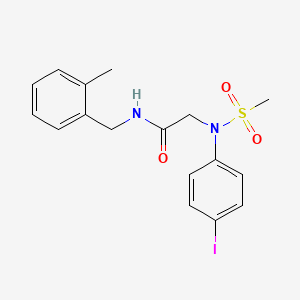 N~2~-(4-iodophenyl)-N~1~-(2-methylbenzyl)-N~2~-(methylsulfonyl)glycinamide