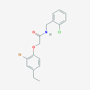 2-(2-bromo-4-ethylphenoxy)-N-(2-chlorobenzyl)acetamide