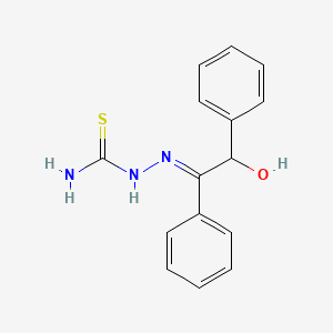 molecular formula C15H15N3OS B3554028 2-hydroxy-1,2-diphenyl-1-ethanone thiosemicarbazone 